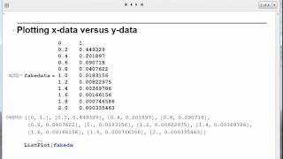 Plotting data in Mathematica [upl. by Yhtorod]