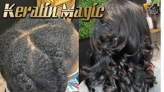 Keratin Treatment on 4 Type hair [upl. by Bara570]