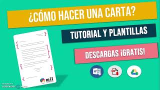 👉Cómo hacer una CARTA FORMAL o INFORMAL  Plantillas y Tutorial 2023 [upl. by Patrica]