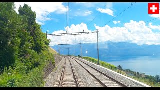 ★ 4K 🇨🇭Geneva  Bern  Lucerne cab ride speeds up to 200kmh 072020 [upl. by Raclima280]