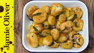 Roast Potatoes Three Ways  Jamie Oliver [upl. by Elleirad930]