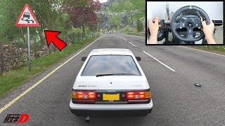 Forza Horizon 4 Drifting Toyota AE86 Steering Wheel  Shifter Gameplay [upl. by Gina498]