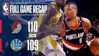 Full Game Recap Trail Blazers VS Warriors  Portland Wins OT Thriller [upl. by Gala]