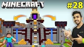 I BUILD WATCHTOWER ON MY CASTLE  MINECRAFT GAMEPLAY 28 [upl. by Esyned]