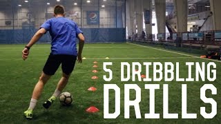 5 Individual Dribbling Training Drills  Training Inspired By Messi Neymar Ronaldo [upl. by Anilasor]