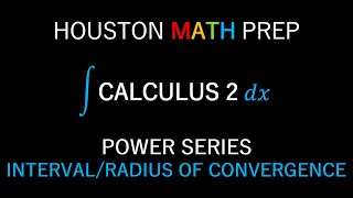 Convergence of Power Series IntervalRadius of Convergence [upl. by Nalro]