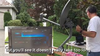 DirecTV Slimline Dish Setup [upl. by Ivek]