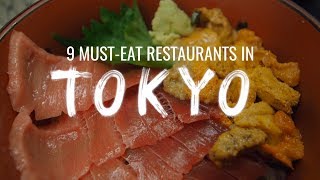 9 MustEat Restaurants in Tokyo Japan Watch This Before You Go [upl. by Einnob713]