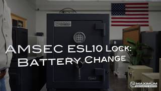 AMSEC ESL10 How to Change the Batteries [upl. by Assanav]