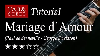 Mariage dAmour  Guitar Lesson  TAB [upl. by Aneleairam]