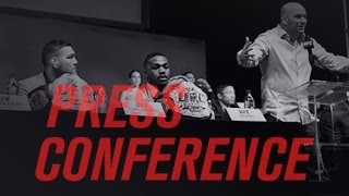 UFC Press Conference Bisping vs StPierre [upl. by Opal]