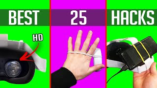 SECRET TOP 25 Oculus Quest 2 HACKS [upl. by Yadseut]