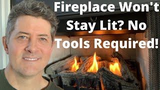 Fireplace Won’t Stay Lit This Is How You Fix It [upl. by Asirrom]