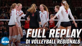 Stanford vs Utah 2019 NCAA womens volleyball regionals  FULL REPLAY [upl. by Starbuck]