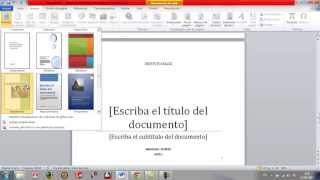 Como hacer presentacion en word [upl. by Turne166]