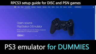 PS3 emulator for PC  RPCS3 setup guide for DISC and PSN games [upl. by Virgy]