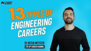 13 Types of of Engineering Careers By Artur Meyster CTO of CareerKarma [upl. by Durning60]