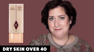 CHARLOTTE TILBURY LIGHT WONDER FOUNDATION  Dry Skin Review amp Wear Test [upl. by Nibla]