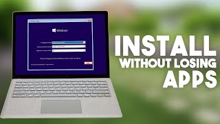 How to reinstall windows without losing apps and files Windows 10 [upl. by Mungovan]