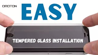 EASY Tempered Glass Screen Protector Installation for Cell Phones [upl. by Ybor]