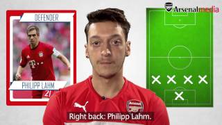 Mesut Ozils Ultimate XI  Does Cristiano Ronaldo make it [upl. by Sculley628]