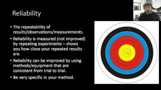 Reliability validity and accuracy [upl. by Malaspina916]