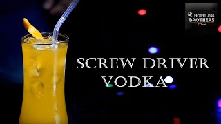 Screwdriver Cocktail  How to Make Vodka Cocktail with Orange Juice  The Screwdriver Drink [upl. by Ldnek]