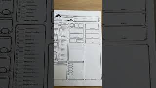 Aesthetic 5e Character Sheet for Warlocks [upl. by Aufmann418]