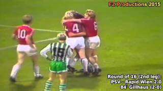 19871988 European Cup PSV Eindhoven All Goals Road to Victory [upl. by Chuipek]