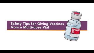 MultiDose Vaccine Vial Injection Safety Tips [upl. by Hope]