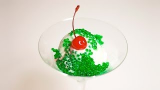 Molecular Gastronomy  Mint Caviar Recipe [upl. by Nnaaihtnyc984]