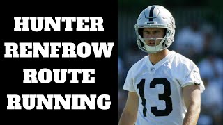 Hunter Renfrow Route Running Breakdown [upl. by Nitniuq]