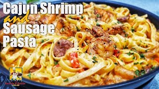 Creamy Cajun Shrimp and Sausage Pasta [upl. by Kolnick]