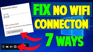 No Wifi Networks Found in Windows 10  7 WAYS TO FIX [upl. by Mandie]