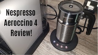 Nespresso Aeroccino 4 Milk Frother Review  Worth upgrading from the Aeroccino 3 [upl. by Lirrad513]