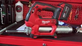 Milwaukee M18 Grease Gun Cartridge Change [upl. by Areikahs527]