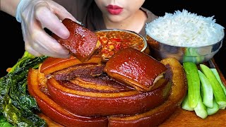 Braised Pork Belly  MUKBANG SOUNDS [upl. by Neelav]