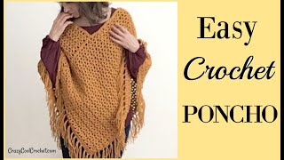 Crochet Poncho for Beginner [upl. by Utica22]