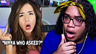 Pokimane Literally Says The N Word Again Live [upl. by Hailahk]