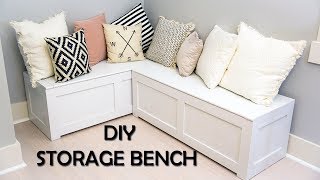 Kitchen Nook Storage Bench DIY [upl. by Georgia]