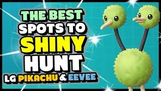 Four BEST PLACES to SHINY HUNT in Pokemon Lets Go Pikachu and Eevee  How to get Easy Shinies [upl. by Mohsen319]