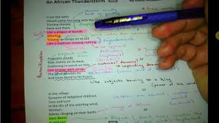 An African Thunderstorm – poem analysis [upl. by Adnauqaj]