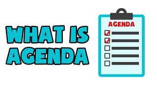 What is Agenda  Explained in 2 min [upl. by Acinna]