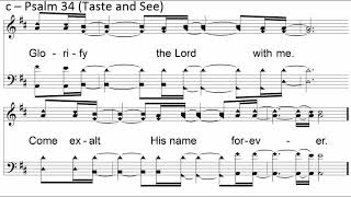 Psalm 34 Taste and See Learning Video [upl. by Lrak832]