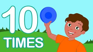 10 TIMES Table Song  Math Song for Preschoolers  Multiplication Song for Kids [upl. by Christen]