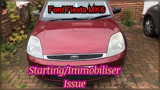 Ford fiesta MK6 starting immobiliser fix [upl. by Shapiro774]