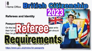 TIPS for Referee Form 2023 British Citizenship [upl. by Aridan]