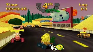 Nicktoons Racing PS1  Longplay SpongeBob Squarepants [upl. by Akemak]