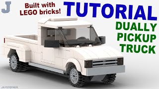 Tutorial  LEGO Dually Pickup Truck How To [upl. by Airalednac]