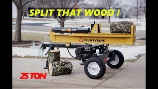 CountyLine 25Ton Log Splitter  Tractor Supply [upl. by Asilrahc]